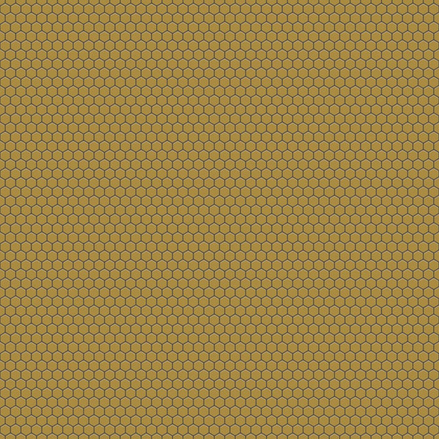 Mosaico de cerámica en red para baño y cocina de cerámica 30 cm x 26 cm - Gold hive