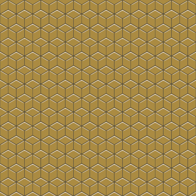 Glas-Mosaik auf Netz für Bad oder Küche 30,5 cm x 26,5 cm - Metallisch Rombus