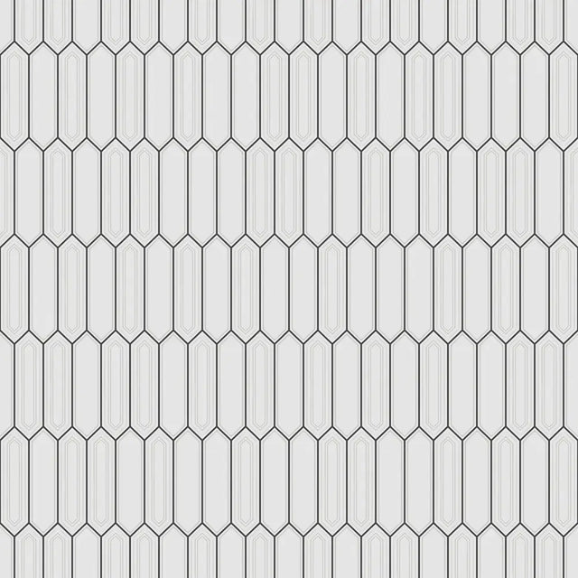 Mosaico de cerámica en malla para baño o cocina 35 cm x 25.5 cm - Casablanca