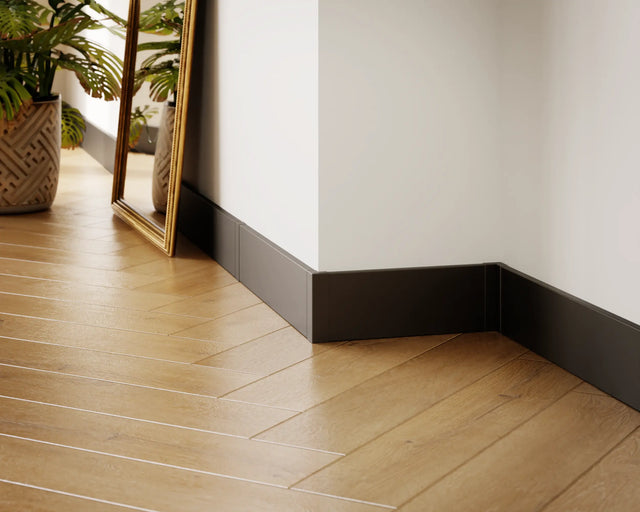 FC skirting boards and accessories in steel 270 cm - Matte Black powder coating RAL 9005