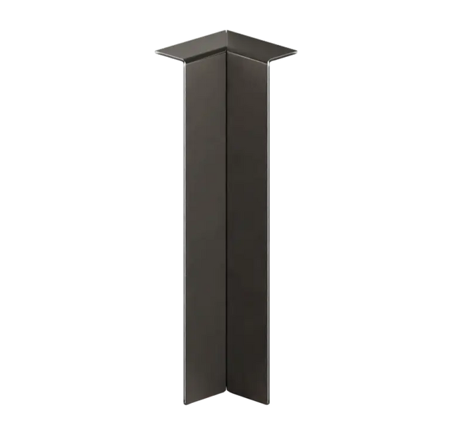 FC Sockelleisten und Zubehör aus Stahl 270 cm - Matt Schwarz Pulverbeschichtung RAL 9005