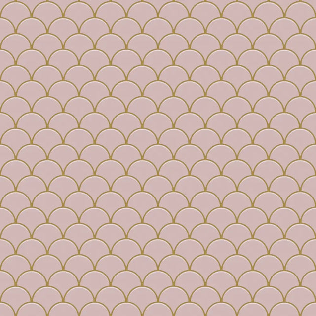 Ceramic mosaic on mesh for bathroom or kitchen 28.5 cm x 29.0 cm - Pink sunset