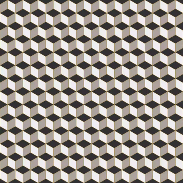 Keramikmosaik auf Netz für Bad oder Küche 25,5 cm x 29,5 cm - Kubrik