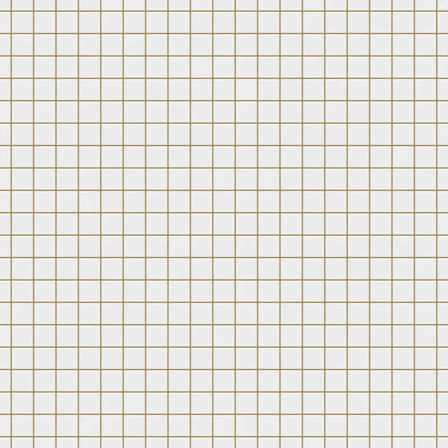 Mosaic ceramic on net for bathroom or kitchen 30.2 cm x 30.2 cm - White chaturanga