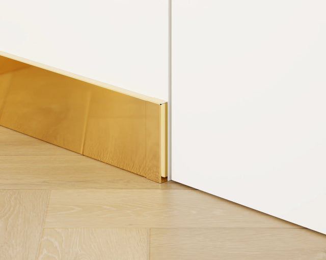 FC skirting board and accessories in steel 270 cm - Glossy gold