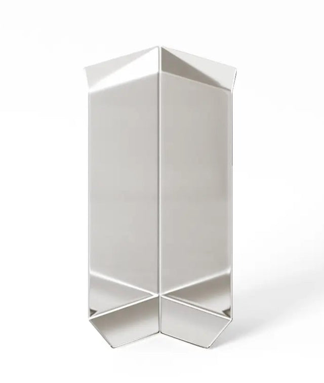 Battiscopa F e accessori in acciaio 270 cm - argento lucido