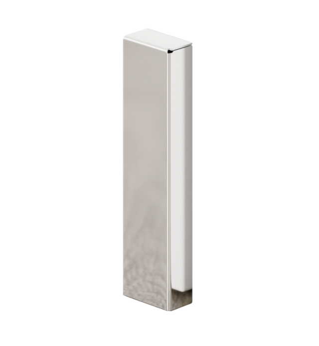 FC skirting board and accessories in steel 270 cm - Glossy silver