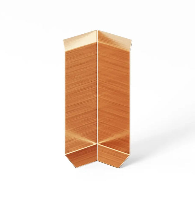 Zócalo F y accesorios en acero 270 cm - Cobre satinado