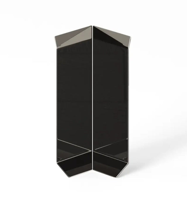 Zócalo F y accesorios en acero 270 cm - Negro brillante