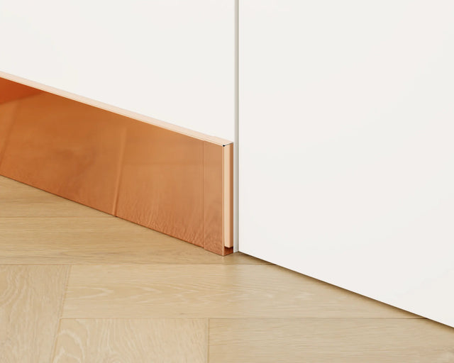 FC Sockelleiste und Zubehör aus Stahl 270 cm - Poliertes Kupfer