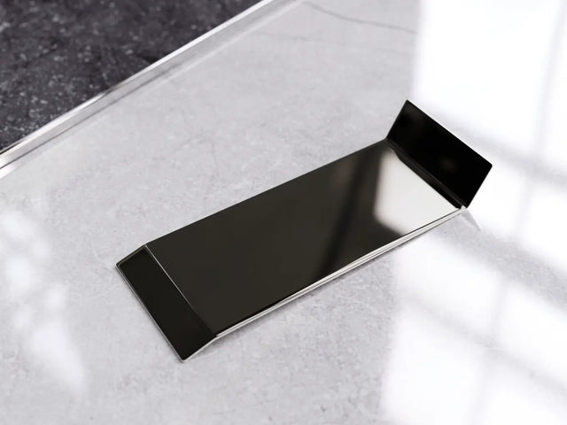 Zócalo F y accesorios en acero 270 cm - Negro brillante