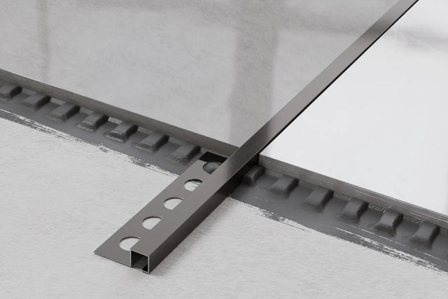 Profilo decorativo Qs angolare rettificato in acciaio inossidabile - Gunmetal