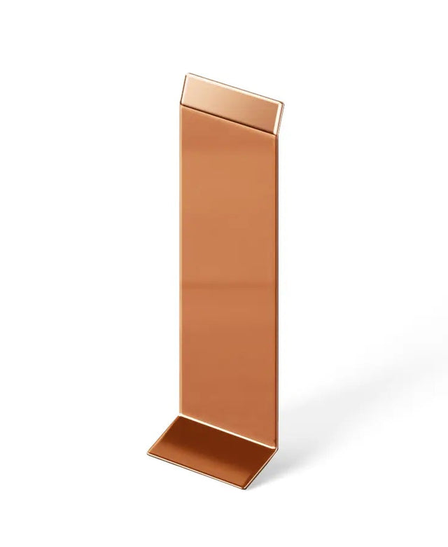 Battiscopa F e accessori in acciaio 270 cm - Rame lucido