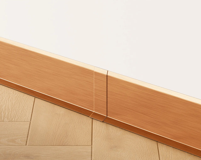 Zócalo F y accesorios en acero 270 cm - Cobre satinado