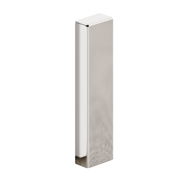 FC skirting board and accessories in steel 270 cm - Glossy silver