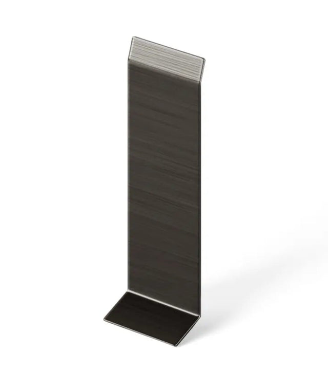 Skirting Board F and accessories in steel 270 cm - Satin black