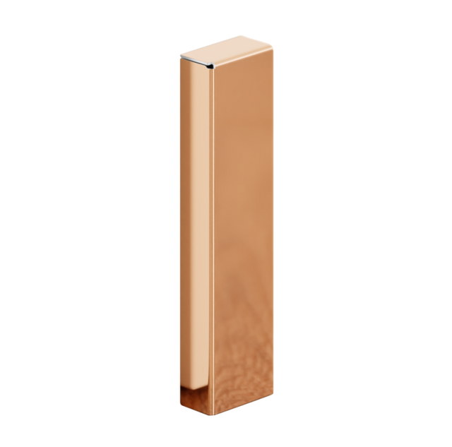 FC Sockelleiste und Zubehör aus Stahl 270 cm - Poliertes Kupfer