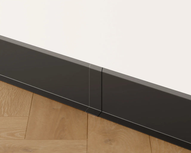 Zócalo F y accesorios en acero 270 cm - Negro mate pintura en polvo RAL 9005