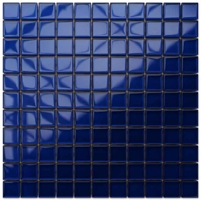 Mosaico in vetro su rete per bagno o cucina 30 cm x 30 cm - Moby Dick