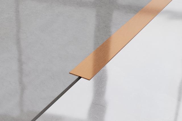 Bande I en acier inoxydable décorative pour murs cuivre satiné