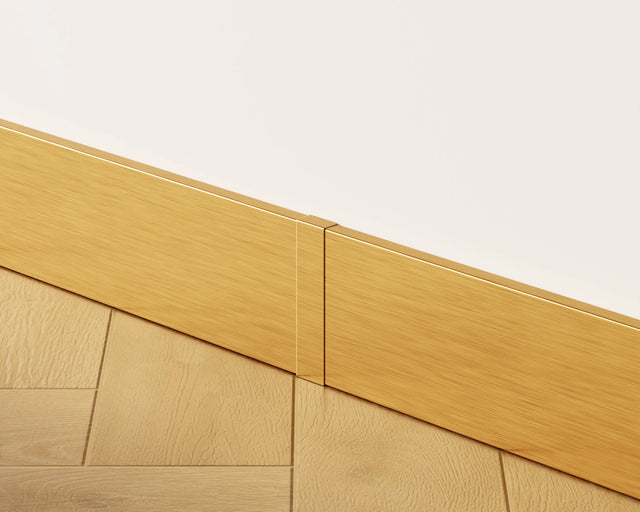 FC Sockelleiste und Zubehör aus Stahl 270 cm - Satin Gold