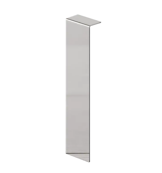FC skirting board and accessories in steel 270 cm - Glossy silver