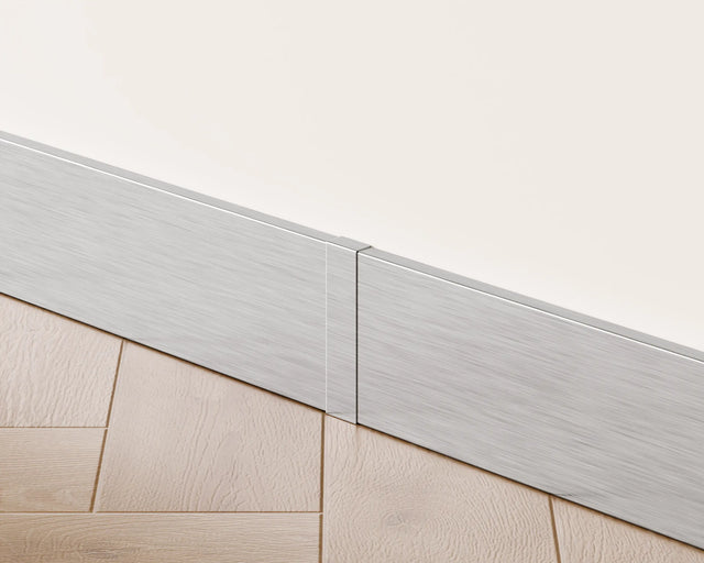 Battiscopa FC e accessori in acciaio 270 cm - Argento Satinato