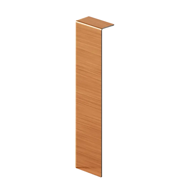 Battiscopa FC e accessori in acciaio 270 cm - Rame Satinato