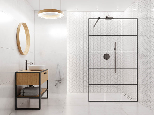 Porcelain stoneware mosaic on mesh for bathroom or kitchen 17.2 cm x 29.8 cm - White sugar arrow