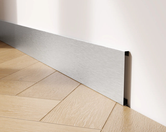 Battiscopa FC e accessori in acciaio 270 cm - Argento Satinato