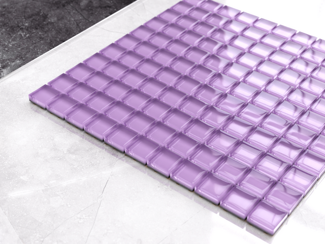 Glass mosaic on mesh for bathroom or kitchen 30 x 30 cm - Ver Sacrum