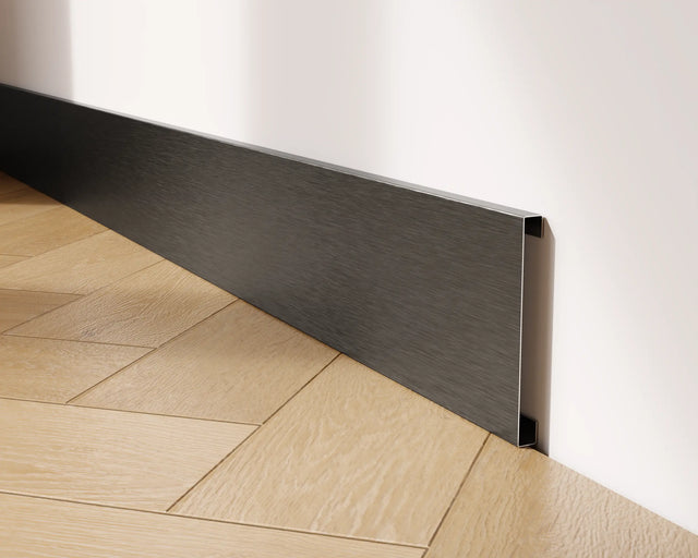 FC Sockelleiste und Zubehör aus Stahl 270 cm - Satin Schwarz