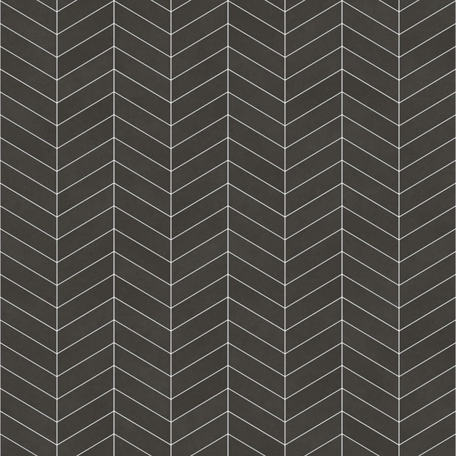 Mosaic in stoneware on mesh for bathroom or kitchen 24.6 cm x 25.2 cm - Black matt spruce