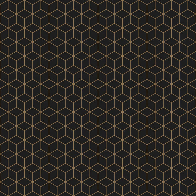 Mosaico de cerámica en red para baño o cocina 30.5 cm x 26.5 cm - Cubos geométricos negros