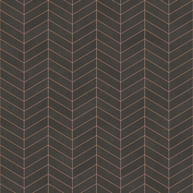 Mosaic in stoneware on mesh for bathroom or kitchen 24.6 cm x 25.2 cm - Black matt spruce