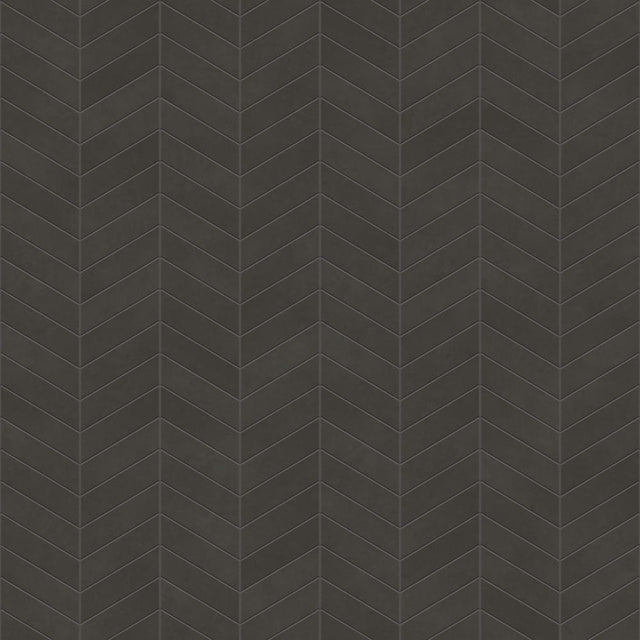 Mosaic in stoneware on mesh for bathroom or kitchen 24.6 cm x 25.2 cm - Black matt spruce