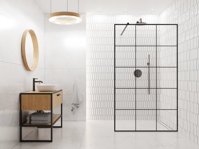 Mosaico de cerámica en malla para baño o cocina 35 cm x 25.5 cm - Casablanca