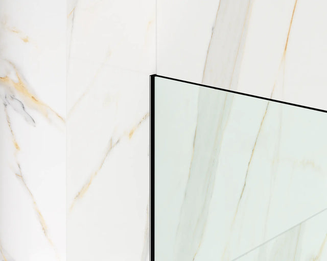 Profil de douche LSS fixation verre au mur en acier inoxydable - Gunmetal