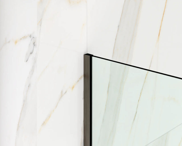 Profil LM fixation verre pour douche en acier inoxydable - Gunmetal