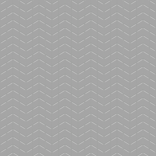 Mosaico in vetro su rete per bagno o cucina 17.2 cm x 29.8 cm - Mini silver chevron