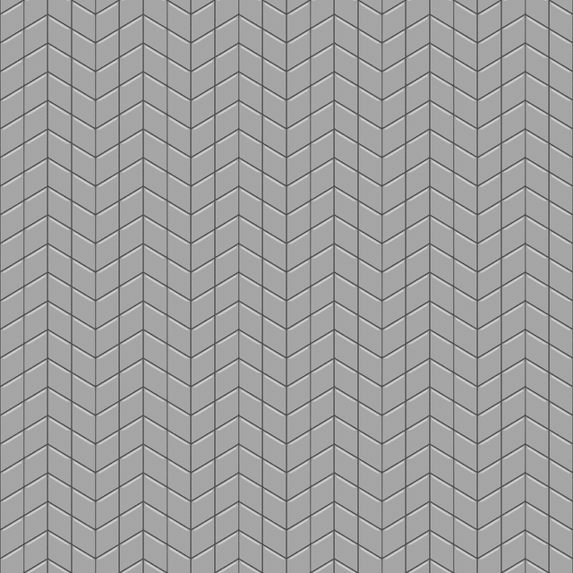 Mosaico in vetro su rete per bagno o cucina 17.2 cm x 29.8 cm - Mini silver chevron