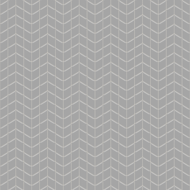 Mosaico in vetro su rete per bagno o cucina 17.2 cm x 29.8 cm - Mini silver chevron