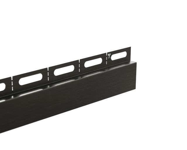 Perfil de ducha LSL pared izquierda en acero inoxidable - Gunmetal