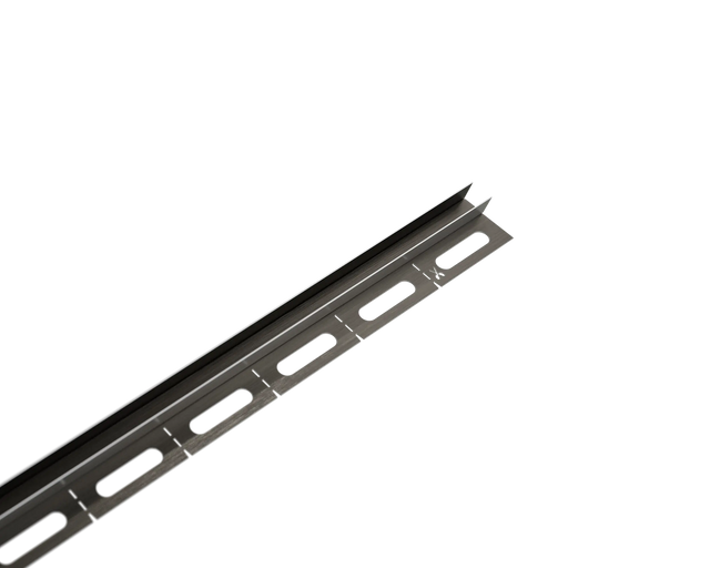 Profil de douche LSS fixation verre au mur en acier inoxydable - Gunmetal