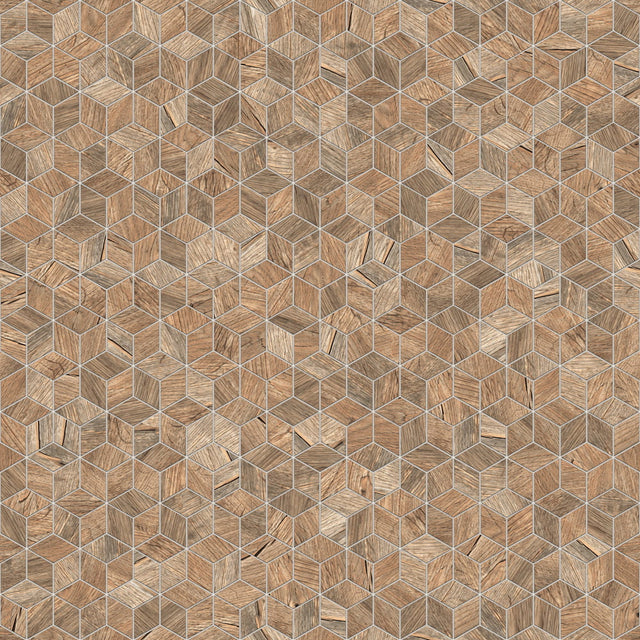 Mosaico in gres su rete per bagno o cucina 30.5 cm x 26.5 cm - Wood panic