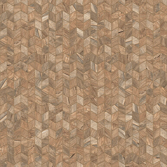 Mosaik aus Feinsteinzeug auf Netz für Bad oder Küche 26,5 cm x 30,5 cm - Brown cypress