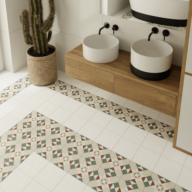 Carreau décoratif en grès cérame 20 cm x 20 cm, classe I - Euphoria