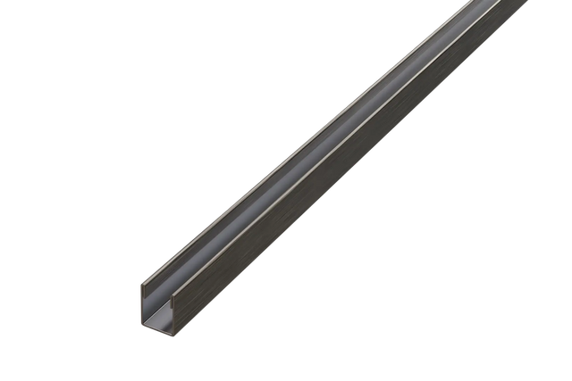 Profil LM fixation verre pour douche en acier inoxydable - Gunmetal