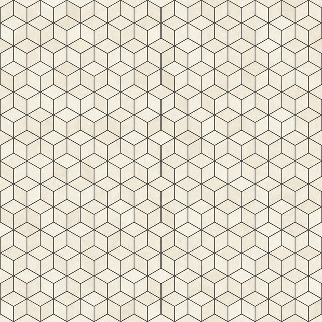 Stoneware mosaic on mesh for bathroom or kitchen 30.5 cm x 26.5 cm - Milky way