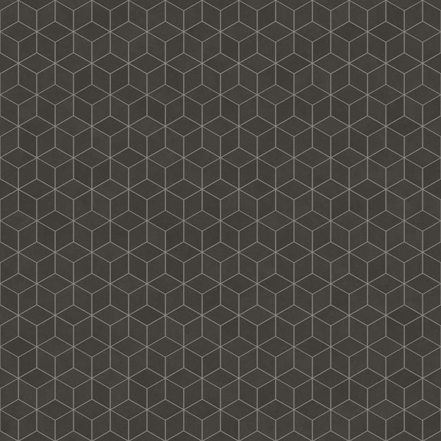 Stoneware mosaic on mesh for bathroom or kitchen 30.5 cm x 26.5 cm - Dark side